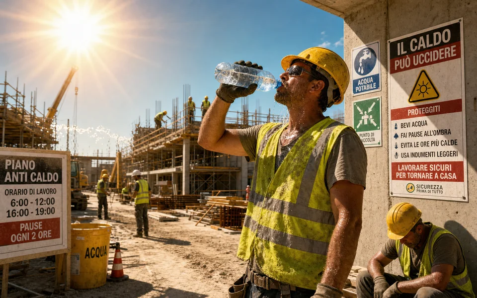 Prevenzione del rischio da calore e radiazione solare in cantiere